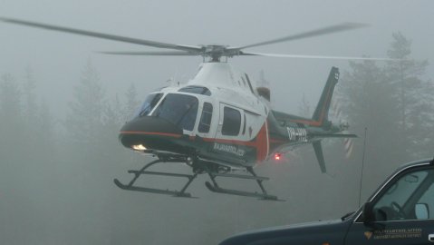 záchranný vrtuľník